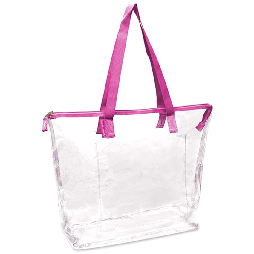 

Stadium Approved Clear Reusable Bags with Zipper, Transparent