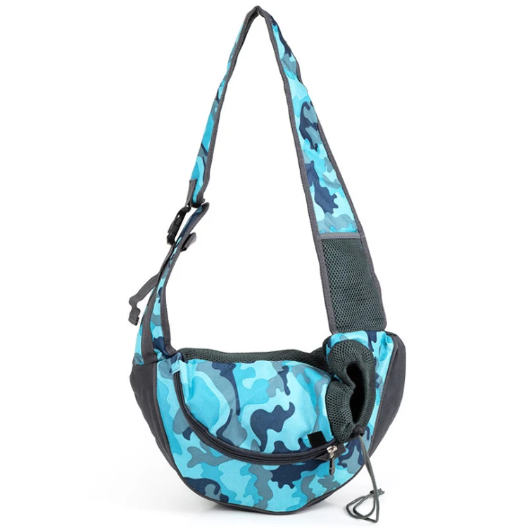 

Camo Breathable Sling Organizer Shopping Reciclato Pet Body Holder Treat Outting Walking Carrier Cat Pet Carrying Bag For Dogs, 5colors
