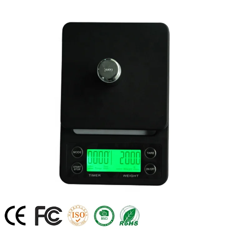 

19.5*13*2.8cm brown time more small smart hand coffee scale for coffee