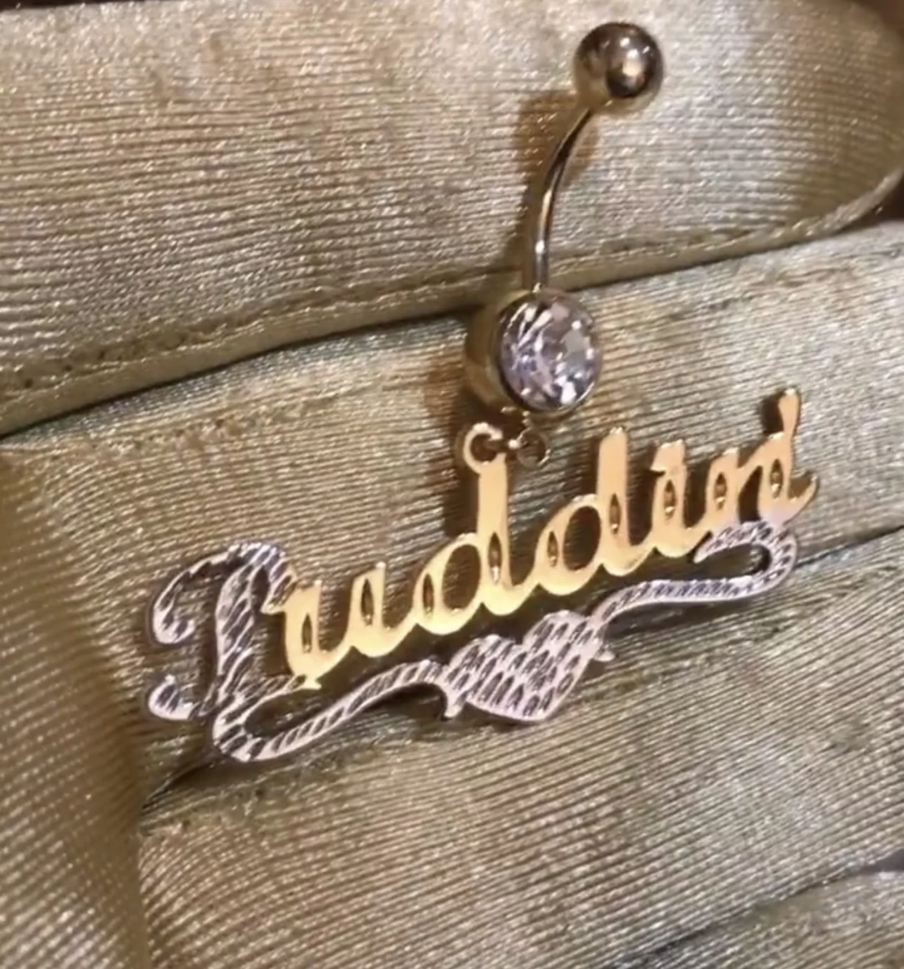 

Custom Name Jewelry Gold Personalized Zircon Belly Ring Copper Belly Button Rings For Femme Birthday Gift, Gold, silver, rose gold