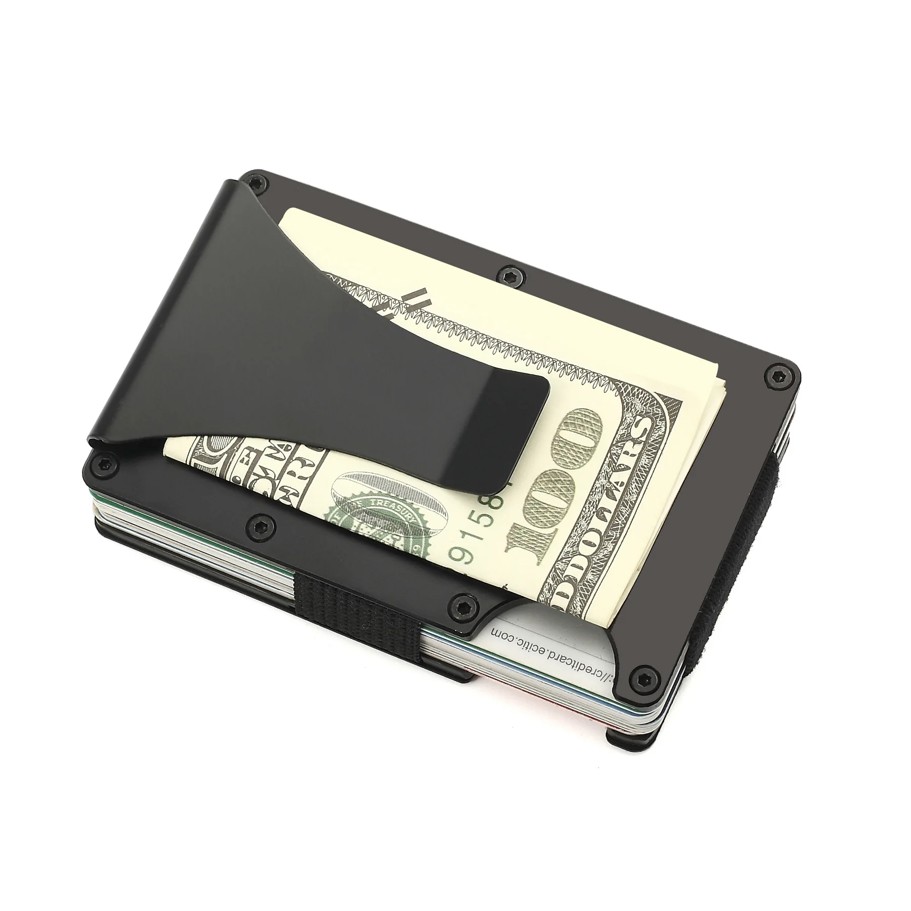 

2020 RFID aluminum metal card holder NFC fashion slim men's shenzhen wallet purse Minimalist Card Holder wallets