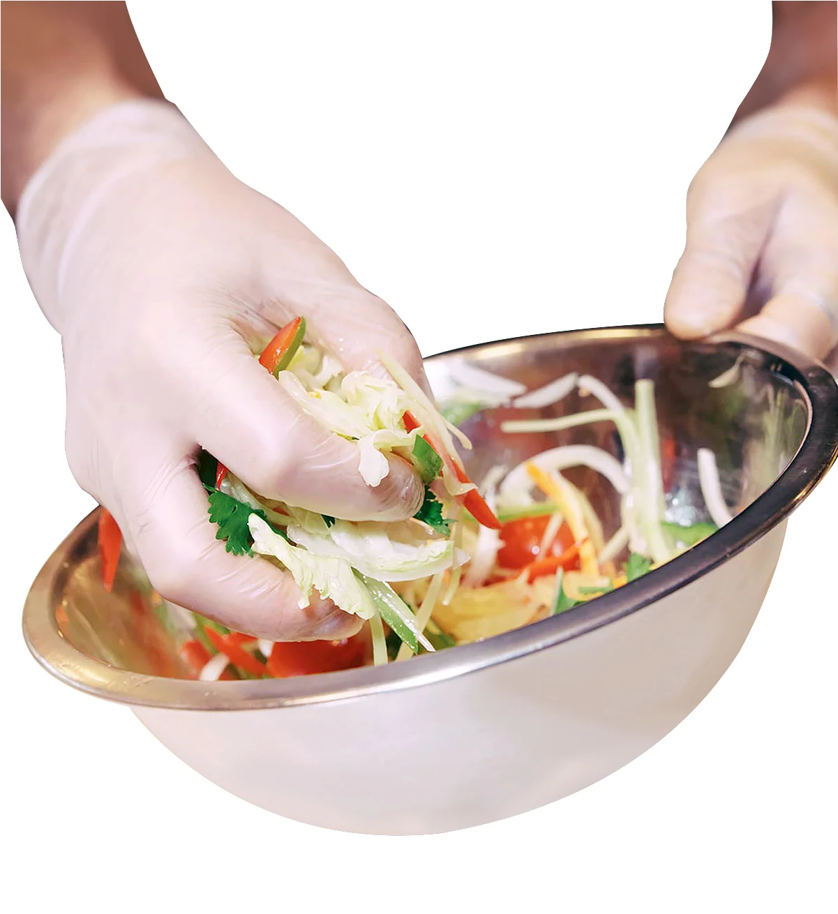 

Disposable Gloves Clear Color Plastic disposable TPE Hand Mittens Kitchen Daily Use