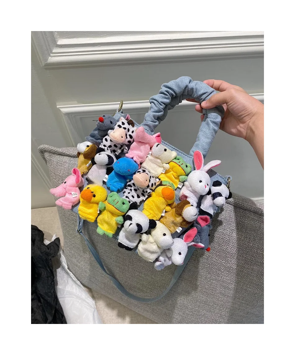 

New 2021 High Quality Designer Handbags Women Doll Woven Hand Bags