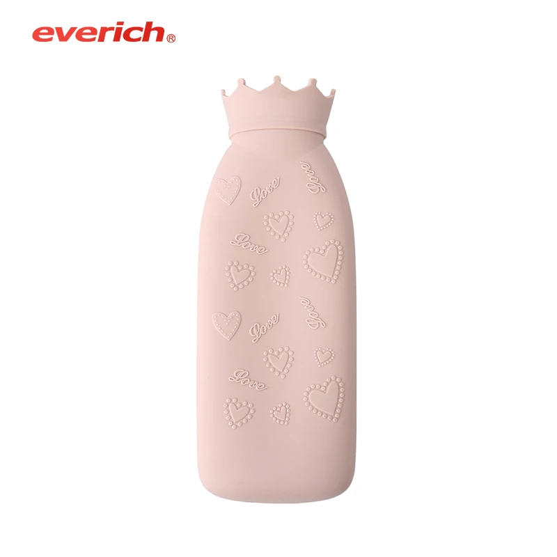 
Premium Classic Silicone Hot Water Bottle and Cute Pattern Knit Cover 