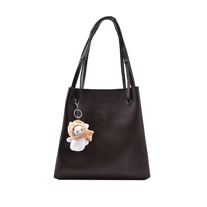 

Wholesale 2020 retro ladies trendy fashion simple super large capacity all-match single shoulder tote ladies bag, White,black,brown,coffee