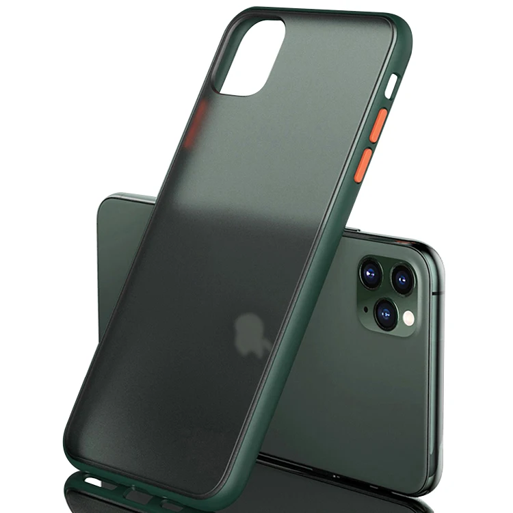 

For Iphone 12 Case Frosted,XINGE Translucent Matte Clear Phone Case For Iphone 12 Pro Max 6.7 Inch 2020 Estuches Para Celulares, Black,dark khaki,blue,red,white,dark green