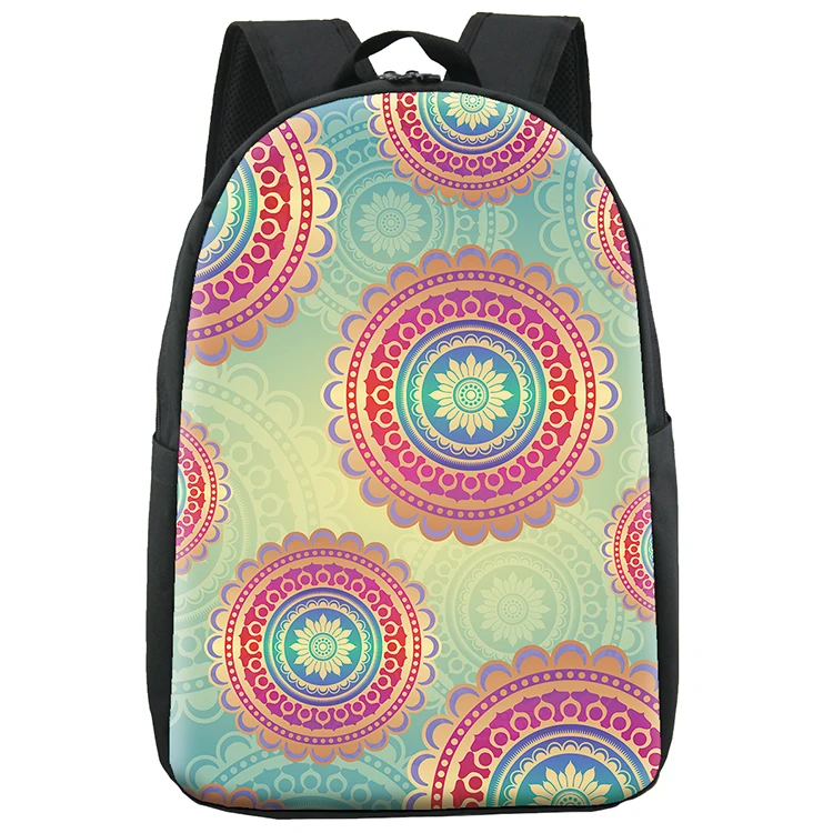

All over print bohemia design custom school bags kids backpack waterproof