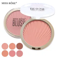 

MISS ROSE 6 Colors Face Mineral Blush Powder Pigment Blusher Professional Palette Facial Contour Shadow Cosmetics