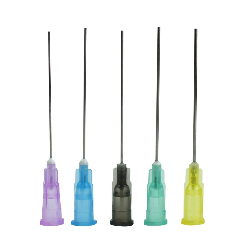 

Wholesale 1.5inch Dispensing plastic and stainless steel bayonet syringe dispenser needle tips