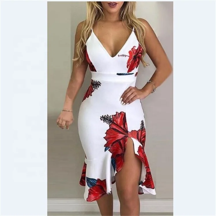

Dresses Clothing Clothes Plus Size 2021 Lady Girls' Evening Womens Wholesale Apparel New Arrivals Robe Casual Flower Dress, White green
