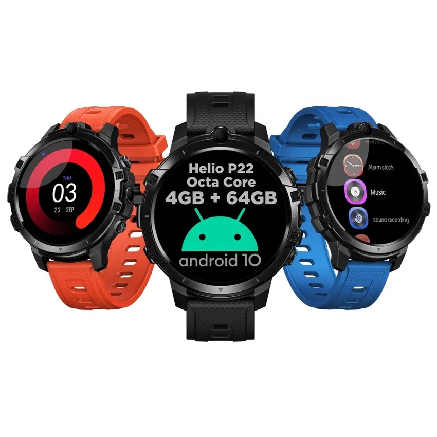 

Zeblaze THOR 6 4GB+64GB Android 10 Face Unlock 4G LTE Global Band sreloj Smart Watch Phone