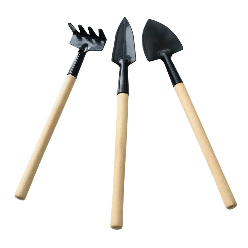 

Hot Selling 3 Pieces Mini Hand Tools Set For Gardening small shovel gardening for kid plant flower