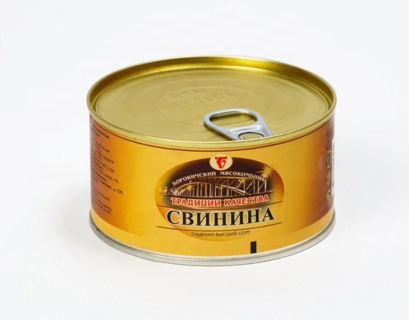 
Russian Canned Stewed Pork Meat / Preserved Pork Meat 