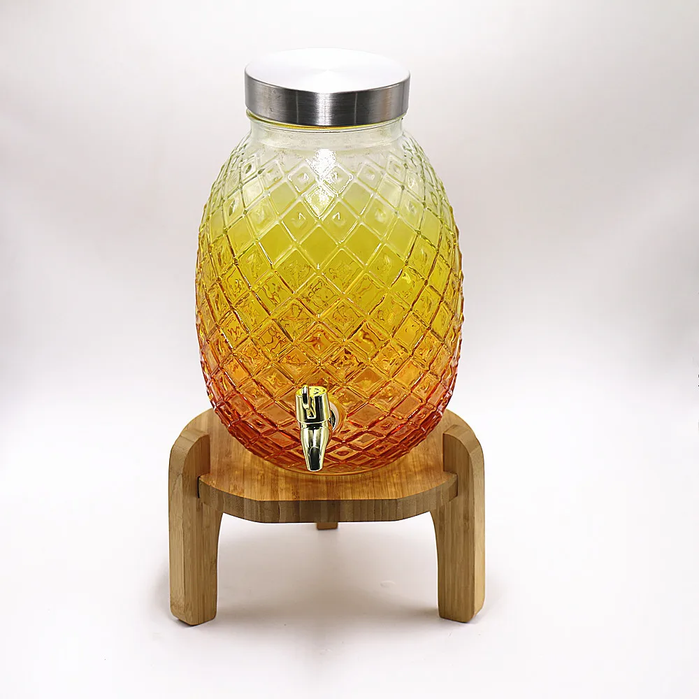 

GLASS WATER DISPENSER PINEAPPLE DISPENSER, Customized