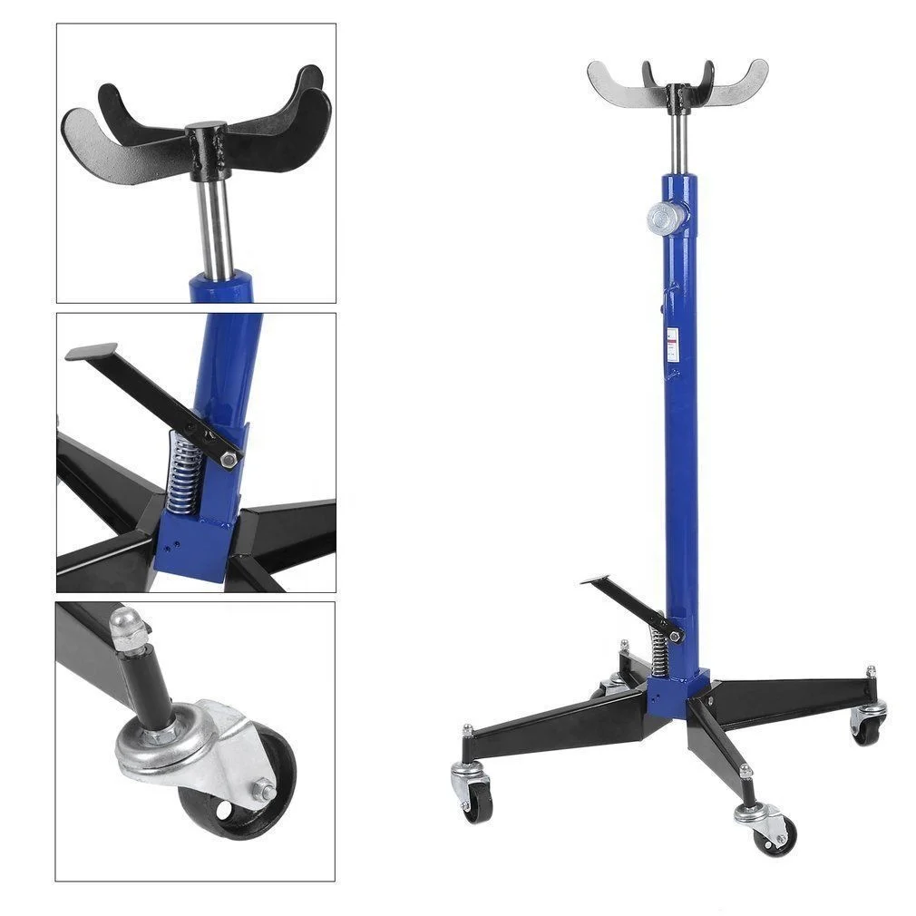 Foot Operated Car Lift Transmission Jack , Single Pump 1000 Lb Transmission Jack