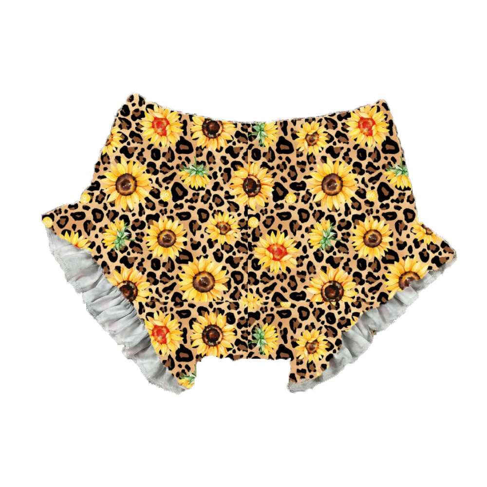 
Wholesale Cheap Kids Boutique Ruffle Shorts Low MOQ Milk Silk Baby Girls Bummies For Summer  (62113582283)