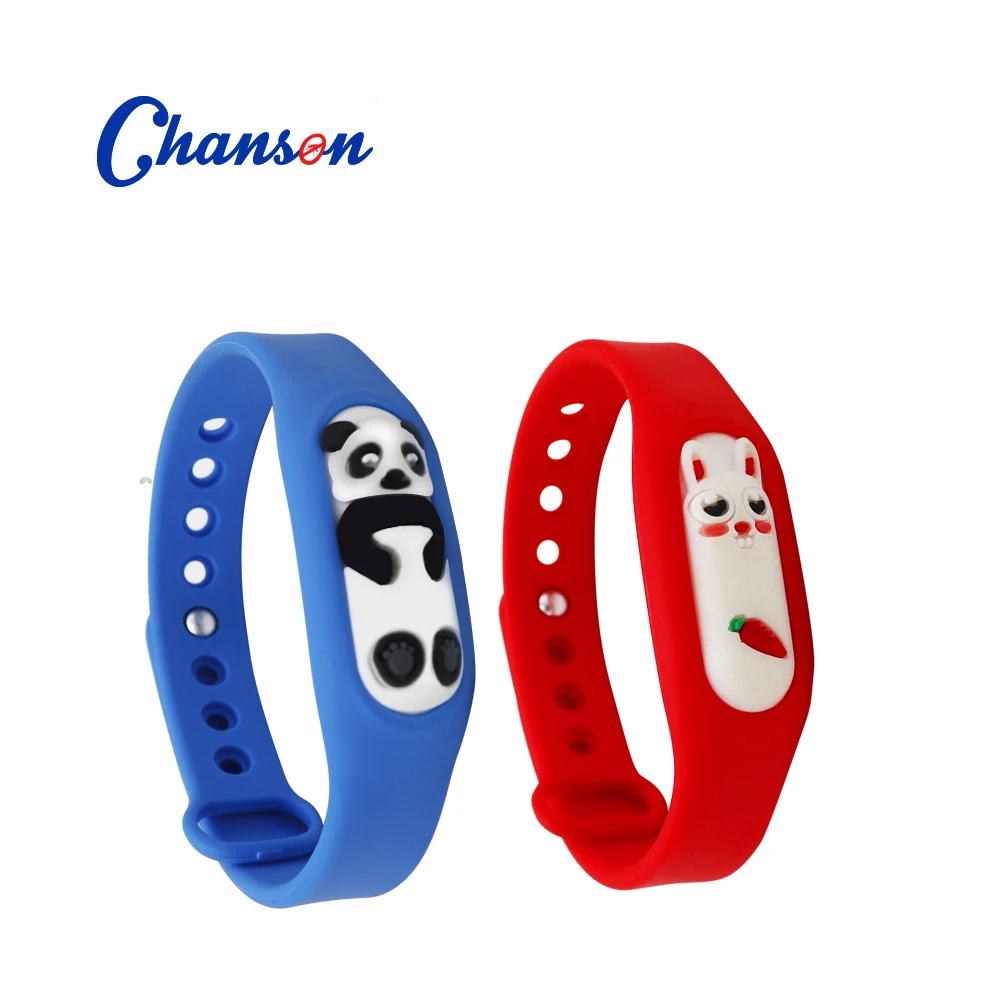 

Best sellers Silicone Cartoon mosquito repellent bracelet for kids and adults waterproof insect repellent wristband