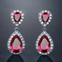 

Classic Pendant Earring Assorted Color Cubic Zirconia For Women Mom Wife Fashion Jewelry