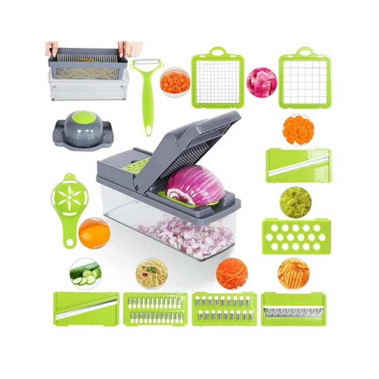 

Diced and Sliced Grater Salad Manual Multifunctional Kitchen Vegetable Cutters ZGJ-0313