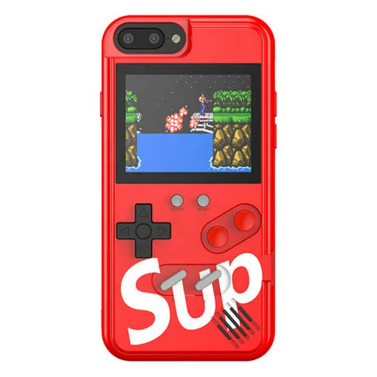 

Phone Shell Game Machine Gameboy Chargeable Smartphone Case Retro Game Console Phone Case, Red/black/pink/yellow