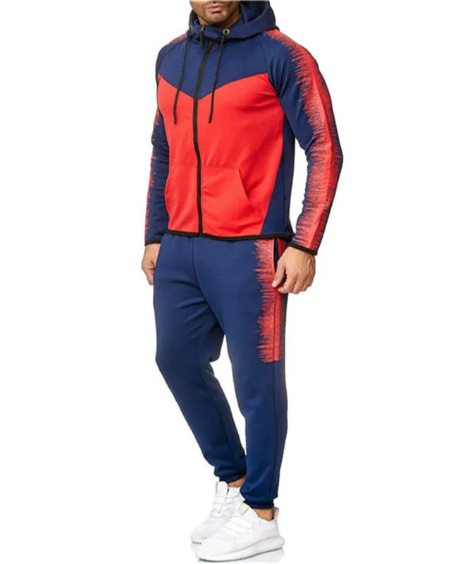 

Fashion Printing Autumn And Winter Men's Casual Sport suit striped printed fashion sport suit, As show