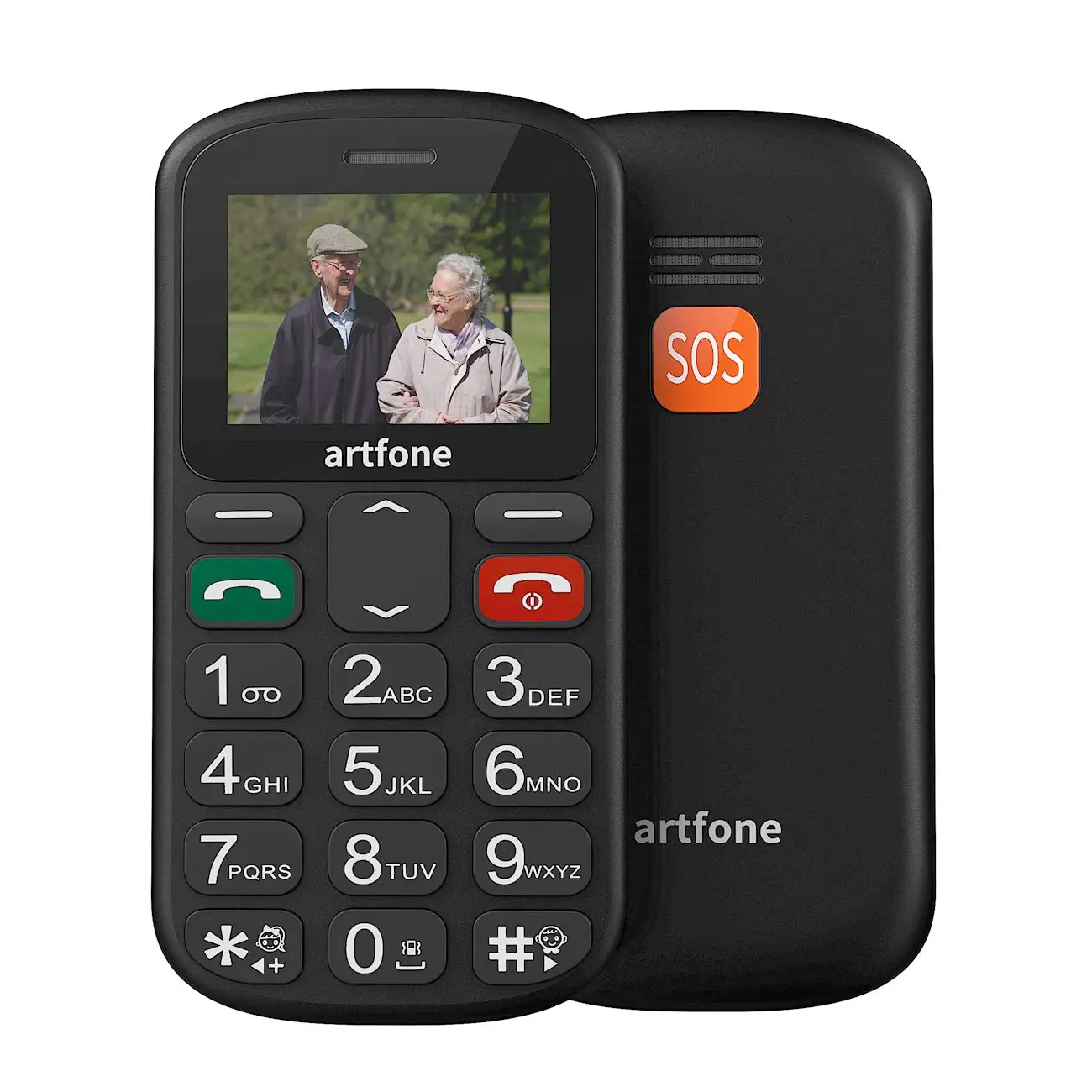 cs181 Artfone Teléfonos Móviles para Mayores Mayores con SOS botón,CS181 