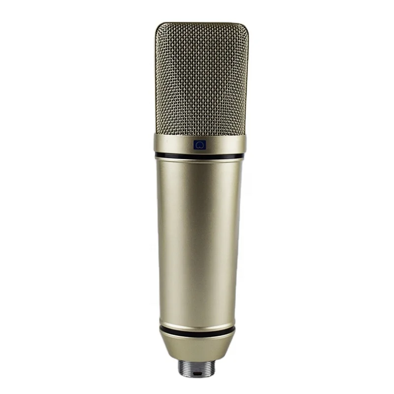 

Professional large diaphragm condenser DIY microphone with 34mm capsule for home studio, Gold