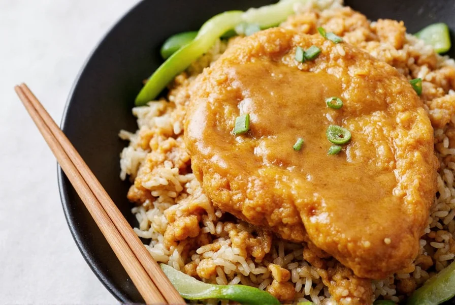 Cooking chicken katsu curry step by step