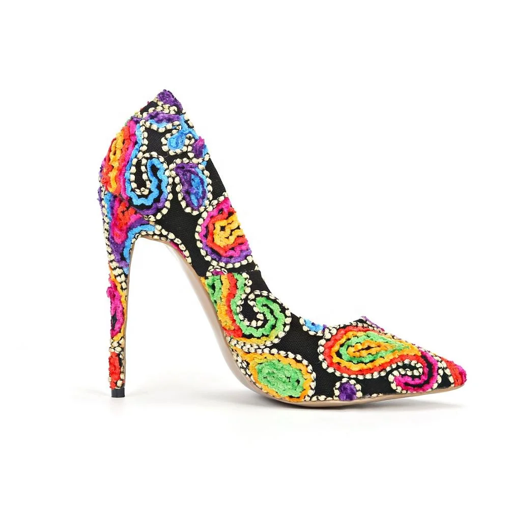 

2020 New Arrival Big Tree Shoes Pointed Toe Shoes women Heels Sexy Pumps High Satin Ladies Office Shoes, Customized color