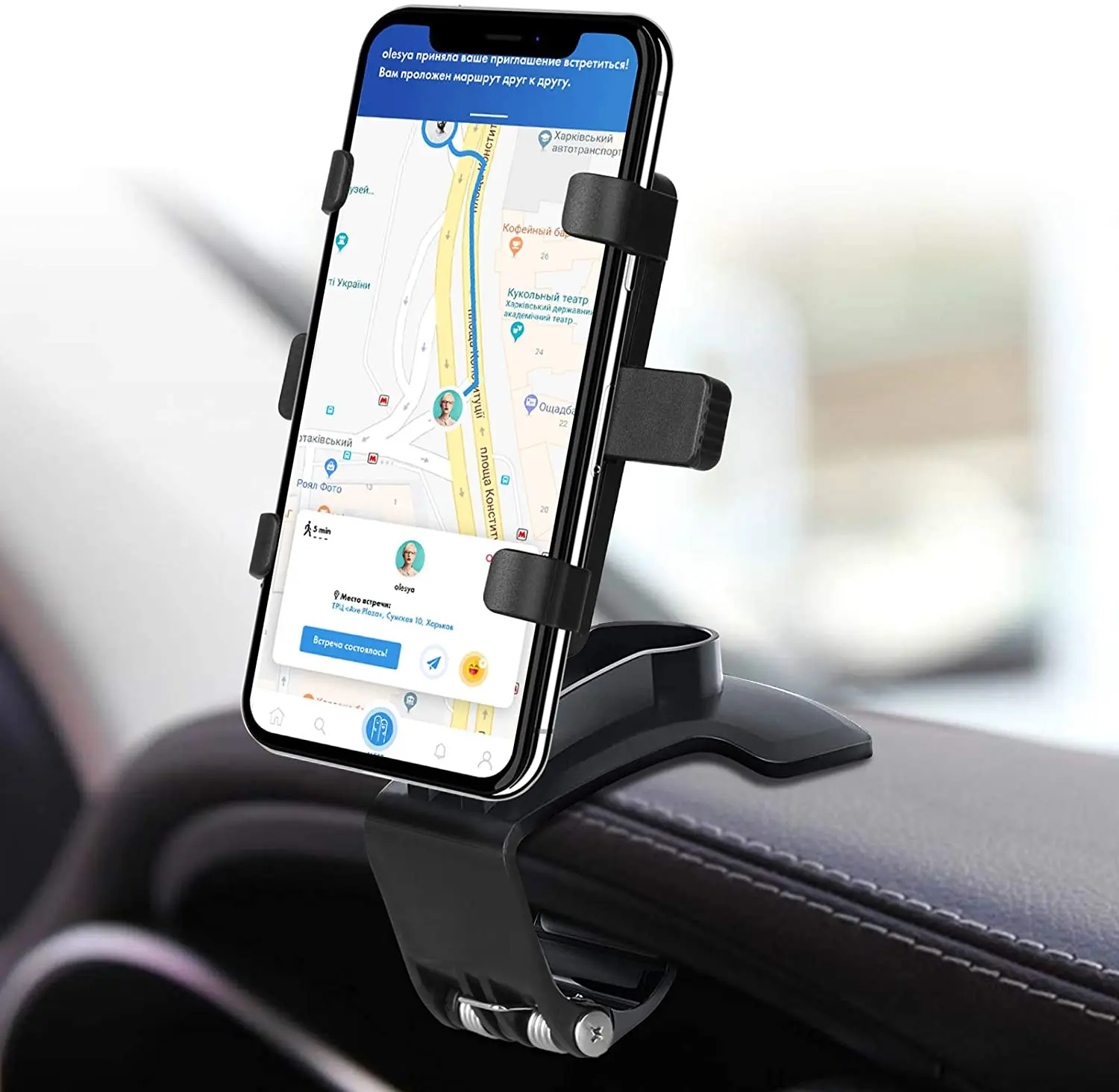 

Mobile Phone Accessories ABS Material 360 Rotating Stable Car Mount Phone Holder for Car, Customized color
