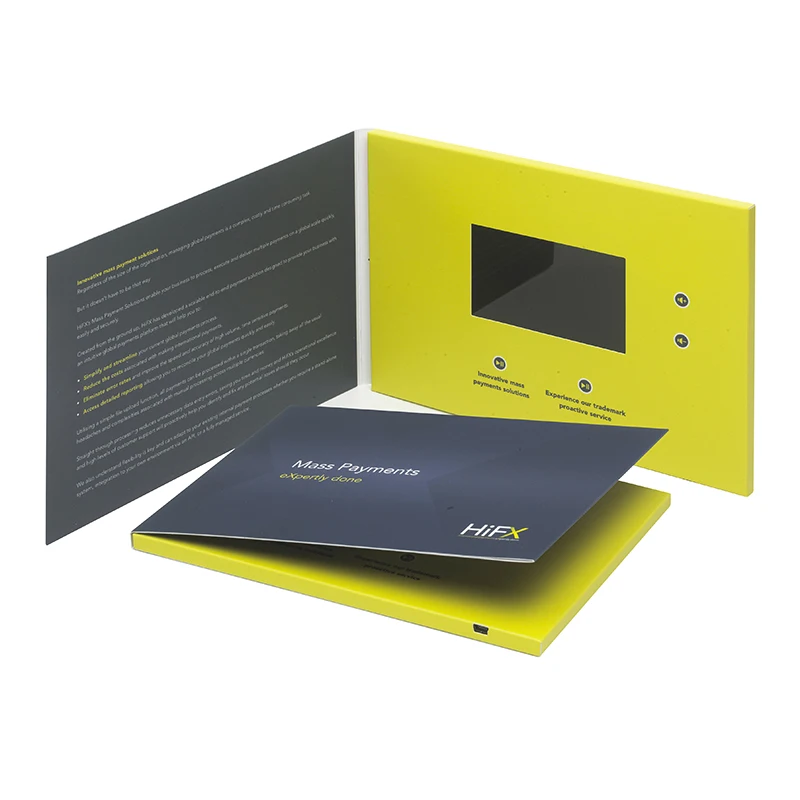 
2019 Lcd screen tft Video greeting card,advertisement lcd autodyne video brochure,business LCD card 