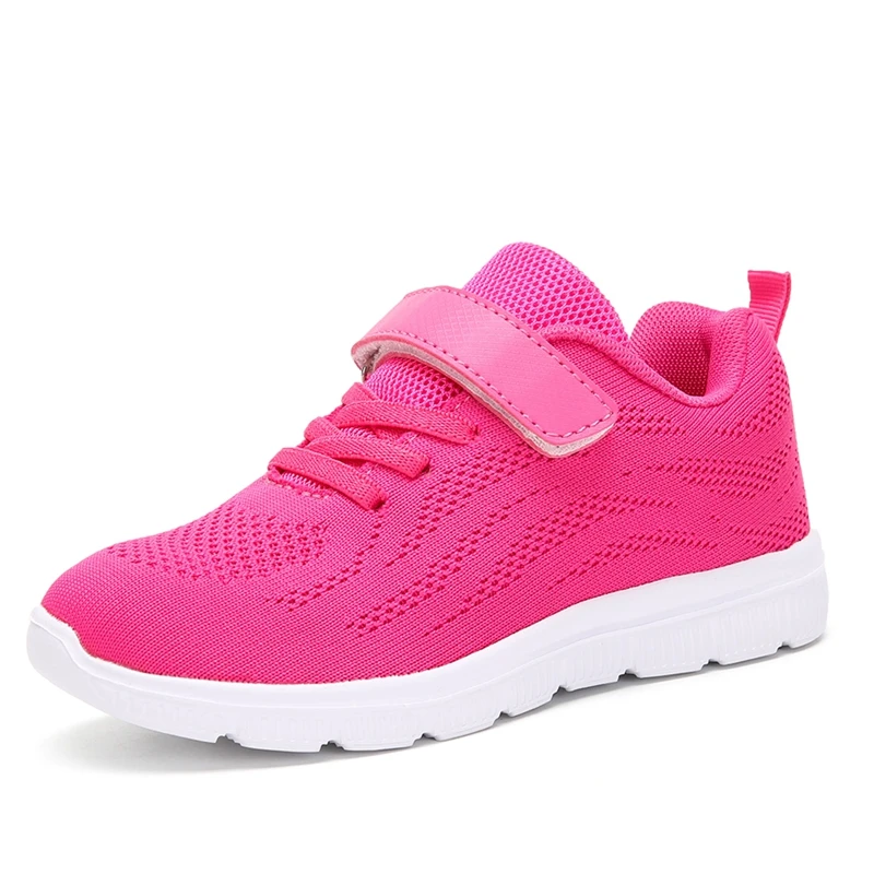 

Breathable Girls Trainers Designers Fashion Flex Runner Rose Red Kids Summer Casual Shoes