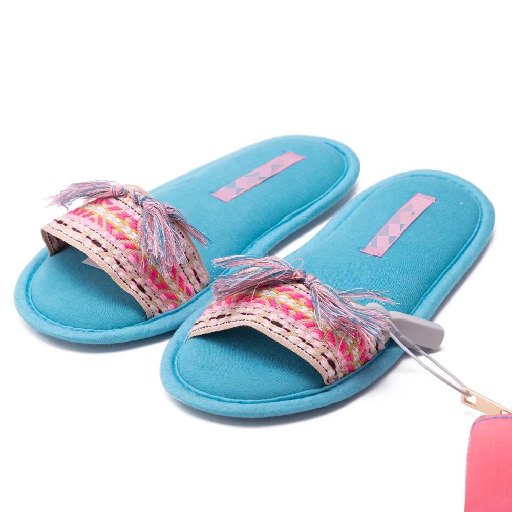 

Women Indoor House Bedroom Slippers Cotton Cloth Sandals