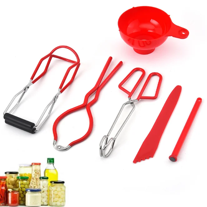 

6 Piece Canning Tool Set Canning Jar Lifter Tongs Set With Grip