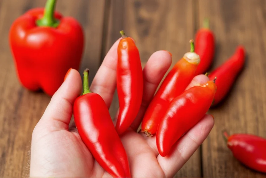 Fresh Anaheim chilies displayed at a farmer's market