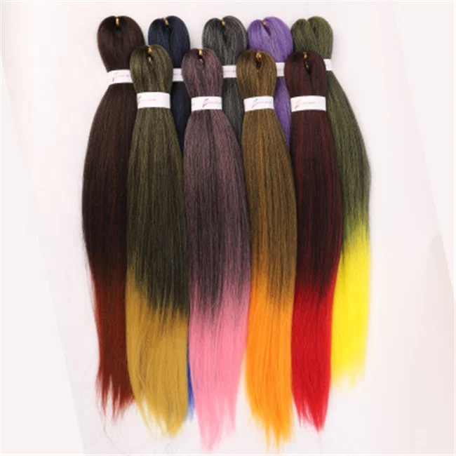 

Hot Sale Easy Braiding Hair Pre Stretch Soft Crochet Braid Synthetic Hair Extensions, Multicolor