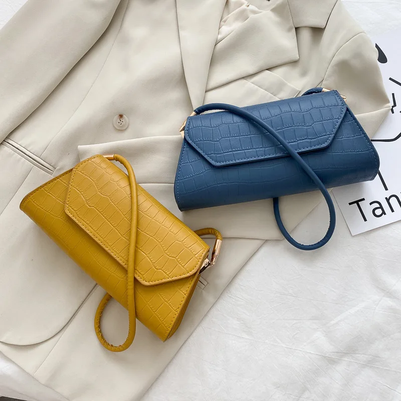 

New Design Lady Shoulder Bag Chic Retro Pu Solid Bag