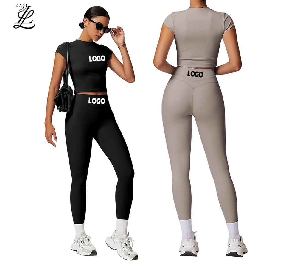 Activewear Yoga Set High Elastic Leggings