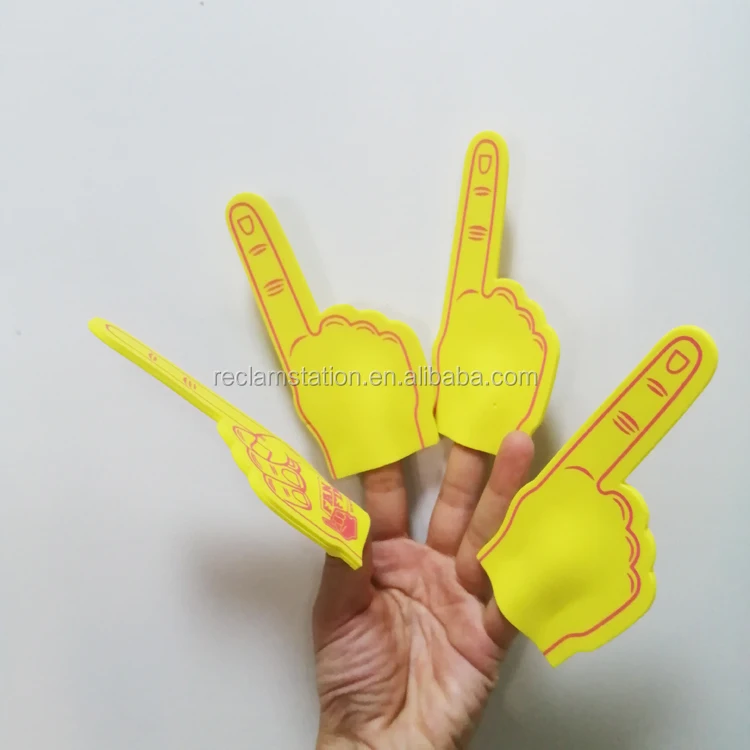 

one finger foam mini hand for concert cheering,Mini eva custom foam finger hands, Customized color