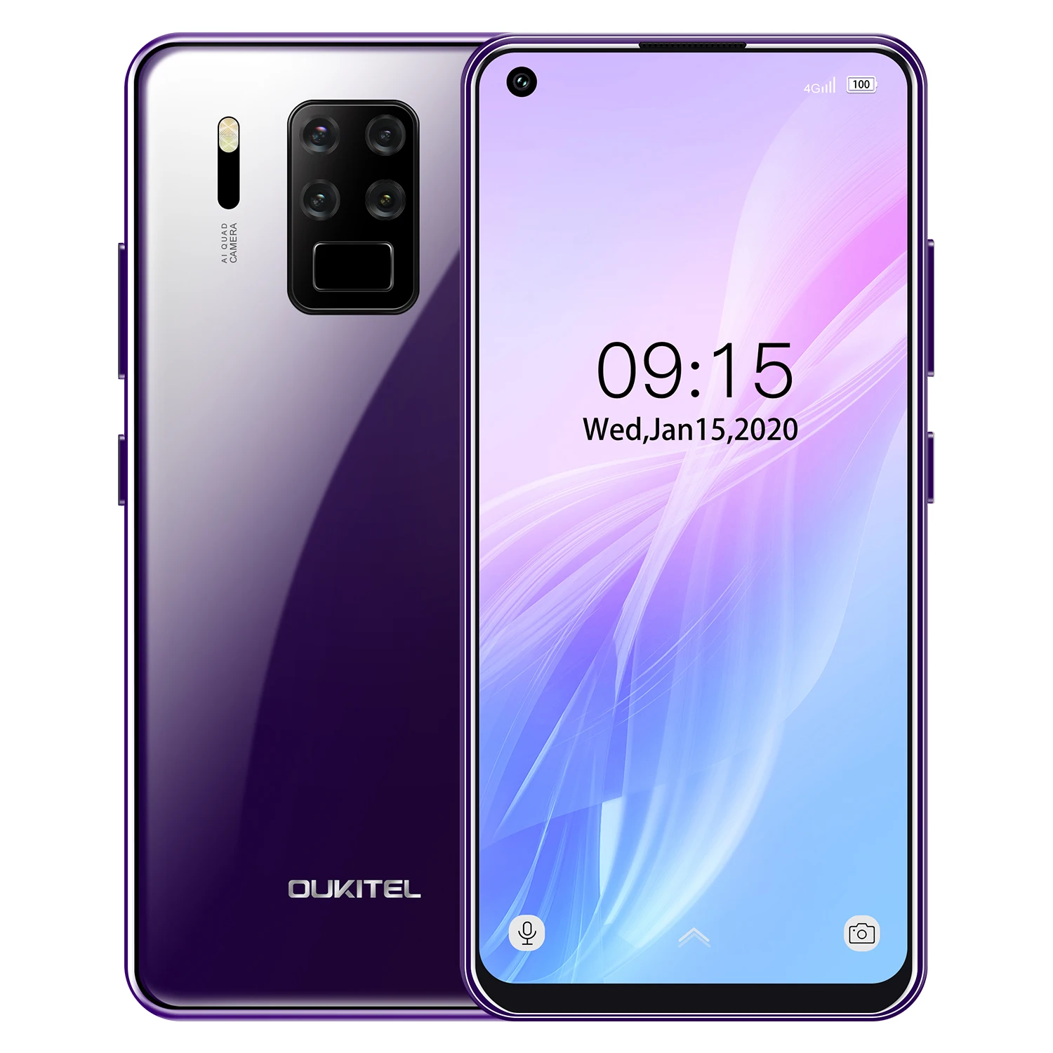 

OUKITEL C18 Pro Smartphone 6.55"HD Android 9.0 MTK6757 Octa Core 4G RAM 64G ROM 4G LTE 16MP 4 Cameras 4000mAh 5V2A Mobile Phone
