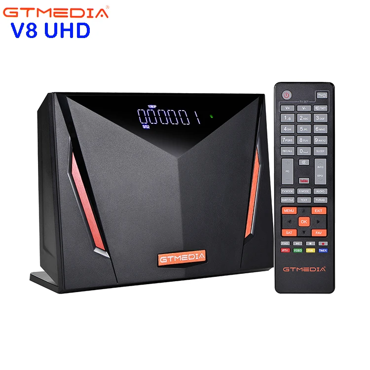 

GTMEDIA V8 UHD Satellite Receive DVB-S/S2/S2X DVB+T/T2/ISDB-T/Cable Support 4K PowerVu Biss Youtuber 2020 New Arrival
