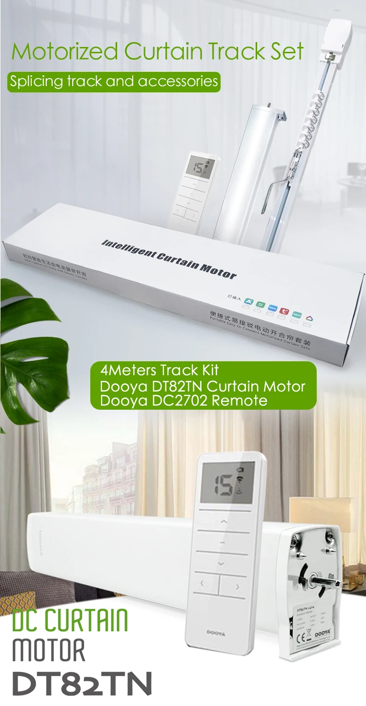 Juego De Rieles Deslizantes Para Casa Inteligente,Juego De Cortinas