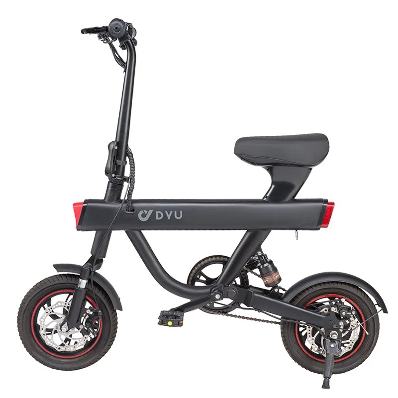 

2021 The new big fish folding electric bicycle V1 ultra-light portable new national standard battery moped lady