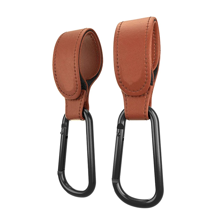 

ED0331 2022 High Quality Baby Stroller Hook Leather, Brown or customized