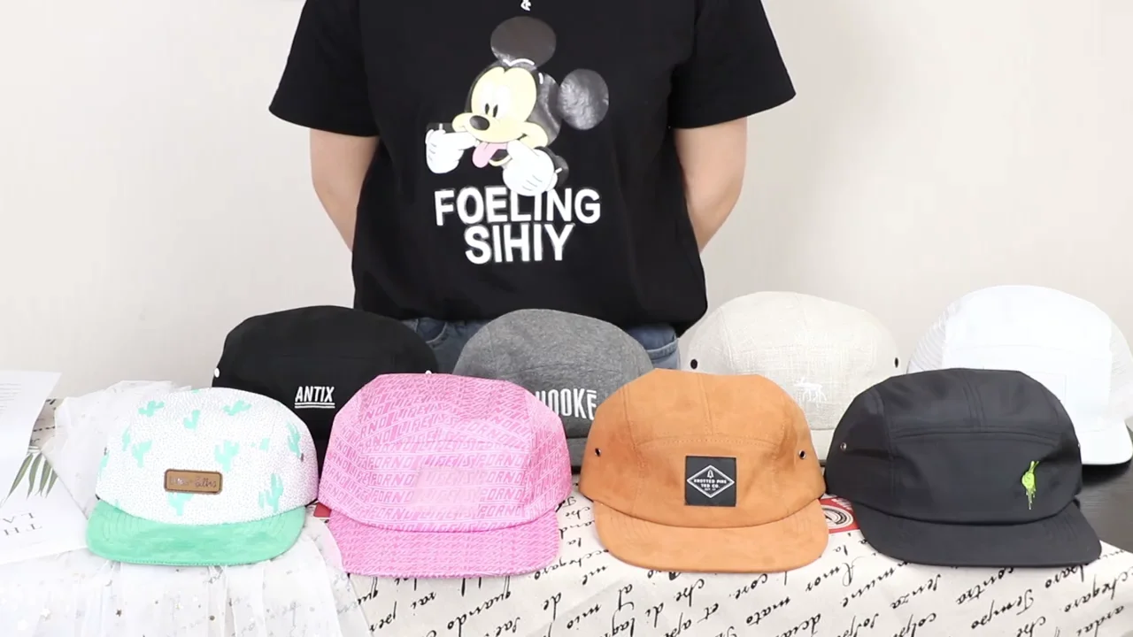 5 Panel Wool Hat Flat Brim 5 Panel Cap 