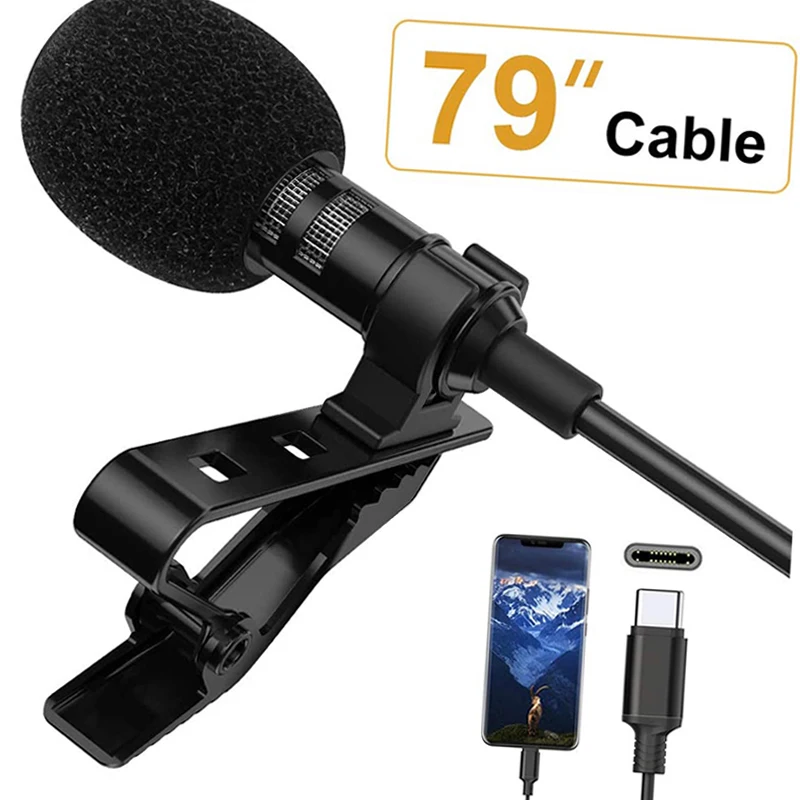 

Professional Phone Portable Mini Stereo HiFi Sound Condenser Clip Lapel Mic lavalier microphone clip lapel microphone