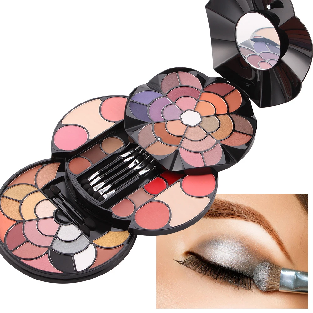 

Customized Private Label High Pigmented Flower Rainbow Eye Shadow Wholesale Makeup Eyeshadow Palette