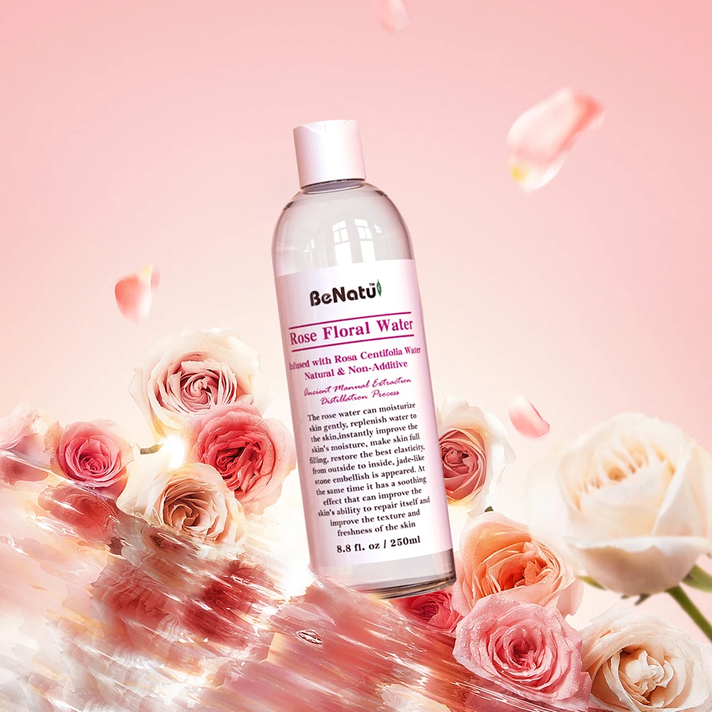 

Pink Whitening Rose Floral Water Spray Hydrosol Moisturizing Toner Face Care