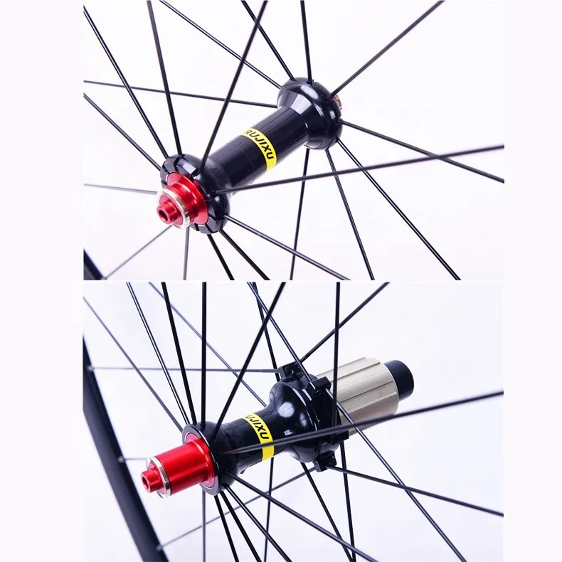

alloy rim bike wheels Cheap Road bike whee CF 700C Aluminum Alloy Bicycle Wheel set, Black red
