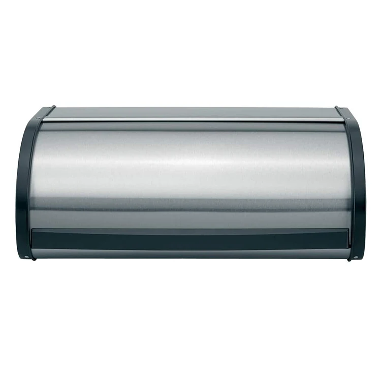 

Reliable and Good metal stainless steel Bread bin Roll Top Bread Box, Colored